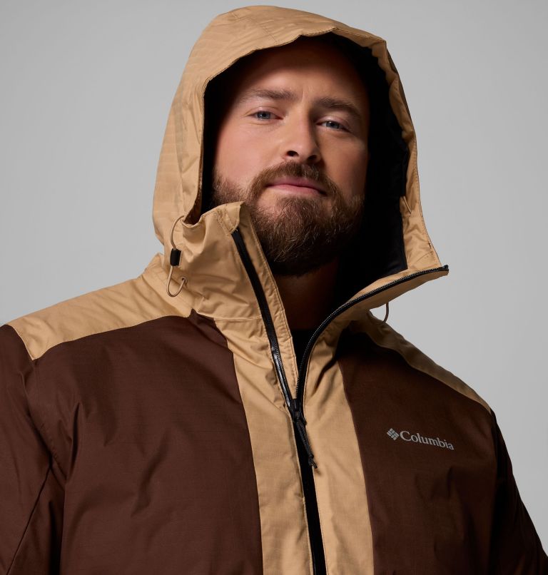 Men's Point Park II Waterproof Insulated Jacket - Extended Size, Color: Black, Tobacco, Canoe, image 8