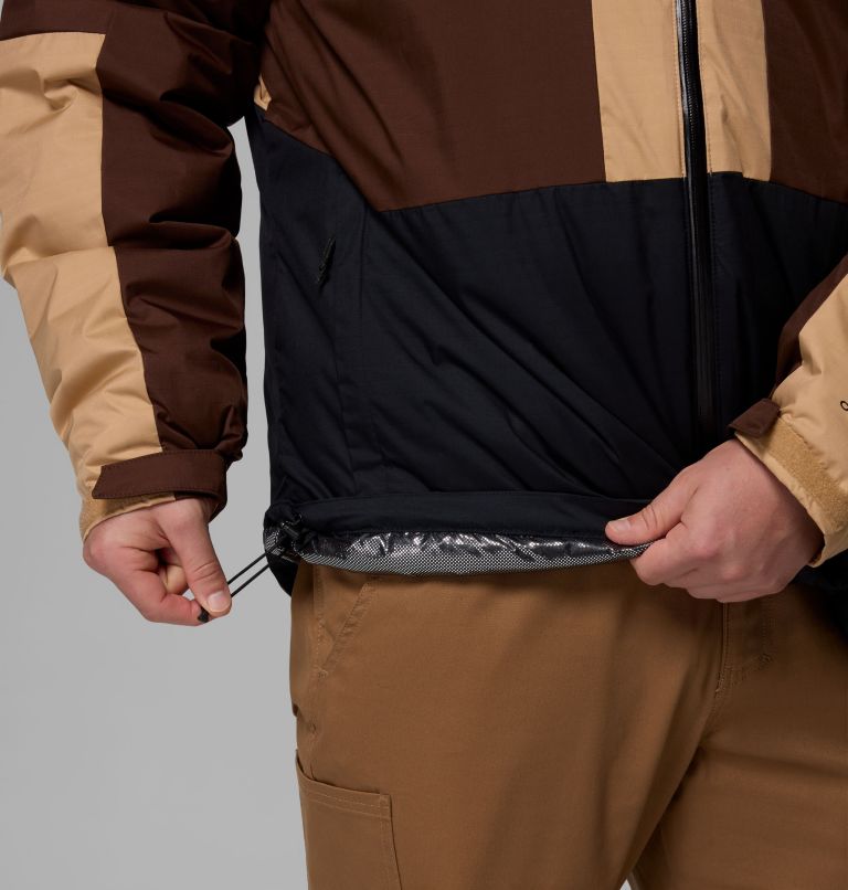 Men's Point Park II Waterproof Insulated Jacket - Extended Size, Color: Black, Tobacco, Canoe, image 9