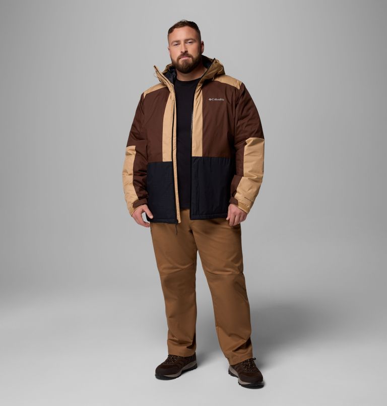 Men's Point Park II Waterproof Insulated Jacket - Extended Size, Color: Black, Tobacco, Canoe, image 2