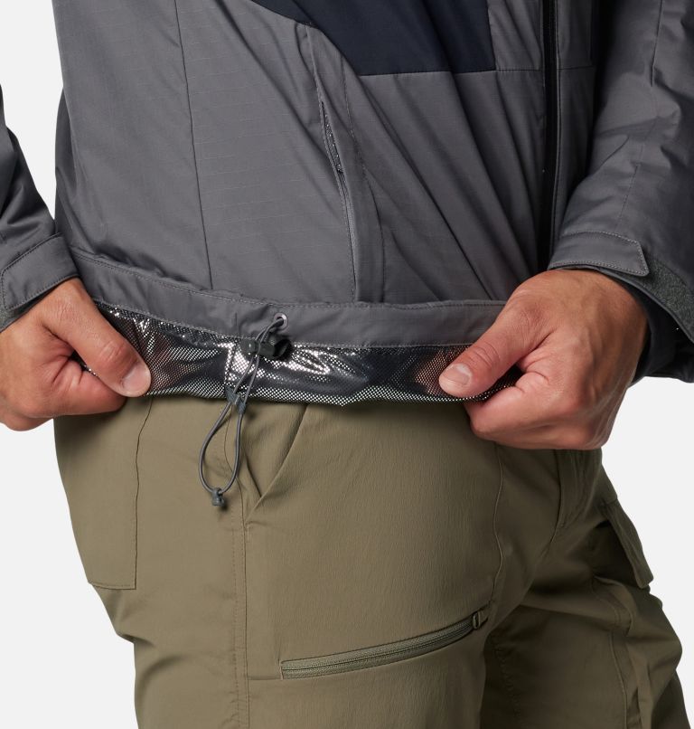 Men's Point Park II Waterproof Insulated Jacket, Color: City Grey, Black, image 7