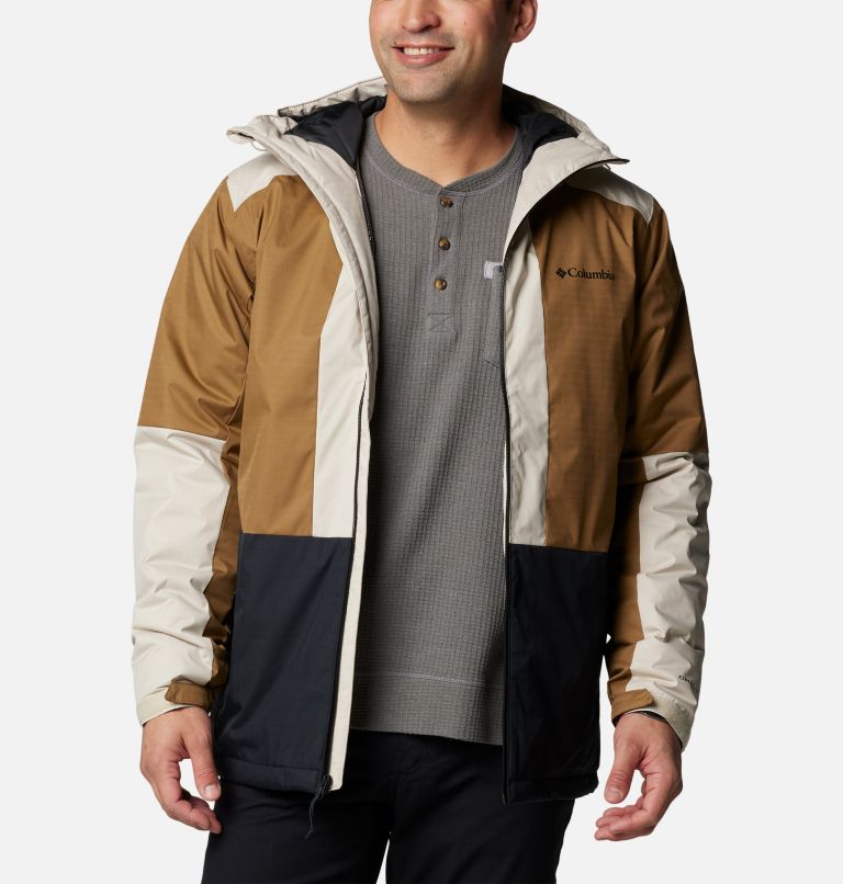 Men's Point Park II Waterproof Insulated Jacket, Color: Dark Stone, Delta, Black, image 8