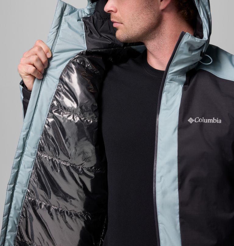 Men's Point Park II Waterproof Insulated Jacket, Color: Everblue, Shark, Crushed Blue, image 6