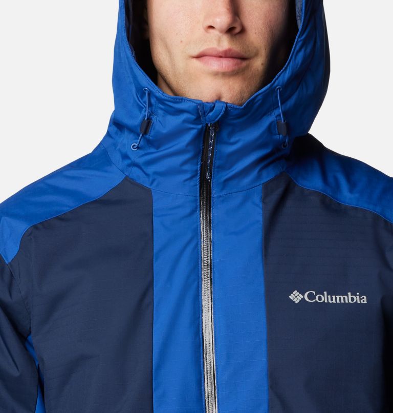 Men's Point Park II Waterproof Insulated Jacket, Color: Mountain Blue, Collegiate Navy, image 4