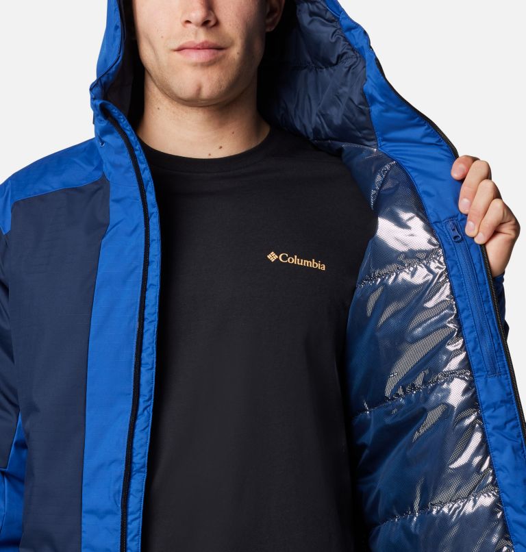 Men's Point Park II Waterproof Insulated Jacket, Color: Mountain Blue, Collegiate Navy, image 5