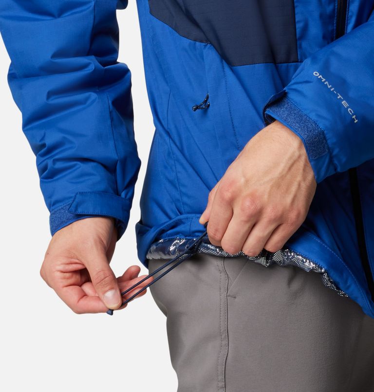 Men's Point Park II Waterproof Insulated Jacket, Color: Mountain Blue, Collegiate Navy, image 6