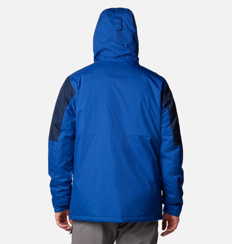 Men's Point Park II Waterproof Insulated Jacket, Color: Mountain Blue, Collegiate Navy, image 2