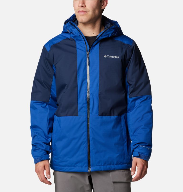 Men's Point Park II Waterproof Insulated Jacket, Color: Mountain Blue, Collegiate Navy, image 1