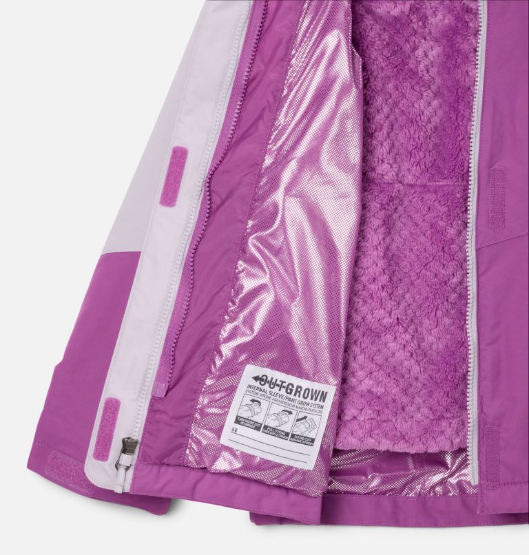 Girls' Bugaboo III Fleece Interchange Jacket, Color: Razzle, Lavender Pearl, image 3