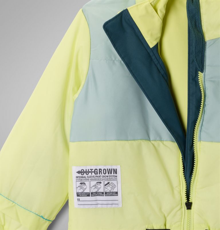 Kids' Buga III Suit, Color: Everblue, Neon Light, Crushed Blue, image 3