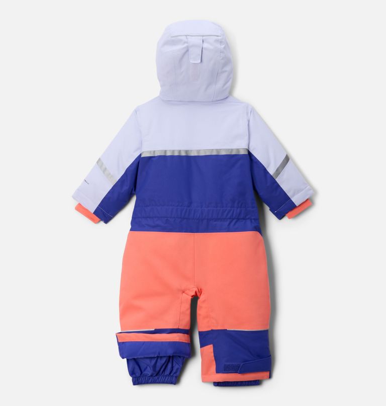 Infant Buga III Suit, Color: Clematis Blue, Snowdrift, Hot Coral, image 2