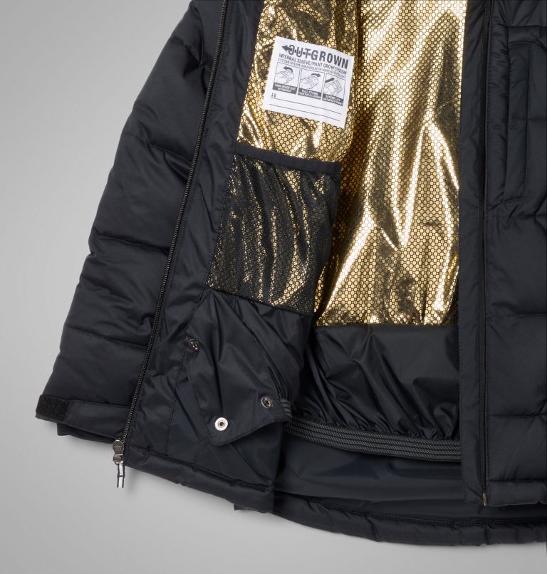 Boys' Winter Powder III Quilted Jacket, Color: Black, image 3