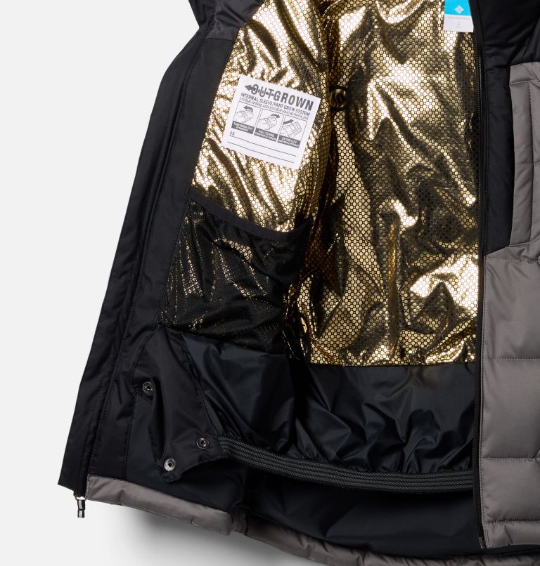 Manteau matelassé Winter Powder III pour garçons, Color: City Grey, Black, image 3