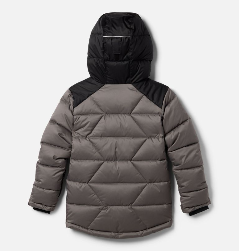 Manteau matelassé Winter Powder III pour garçons, Color: City Grey, Black, image 2
