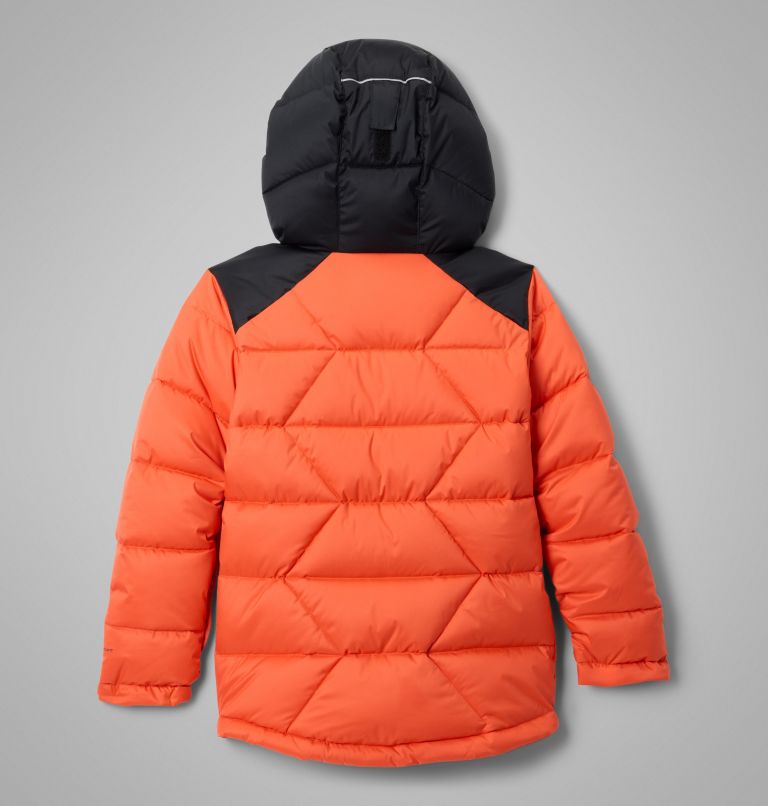 Boys' Winter Powder III Quilted Jacket, Color: Zing, Black, image 2