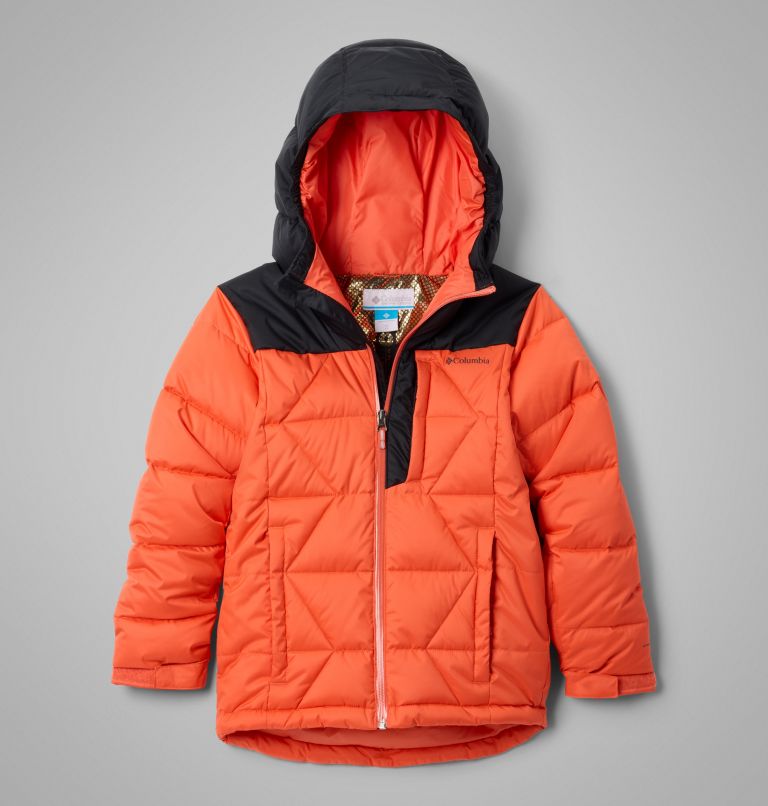 Boys' Winter Powder III Quilted Jacket, Color: Zing, Black, image 1
