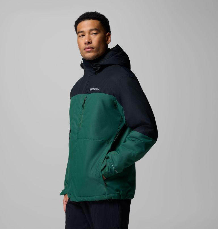 Men's Hikebound II Insulated Jacket, Color: Rain Forest, Black, image 4