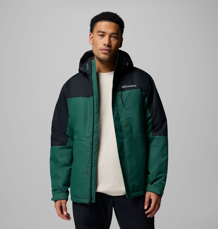 Men's Hikebound II Insulated Jacket, Color: Rain Forest, Black, image 5