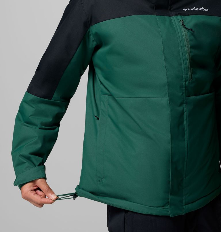 Men's Hikebound II Insulated Jacket, Color: Rain Forest, Black, image 9