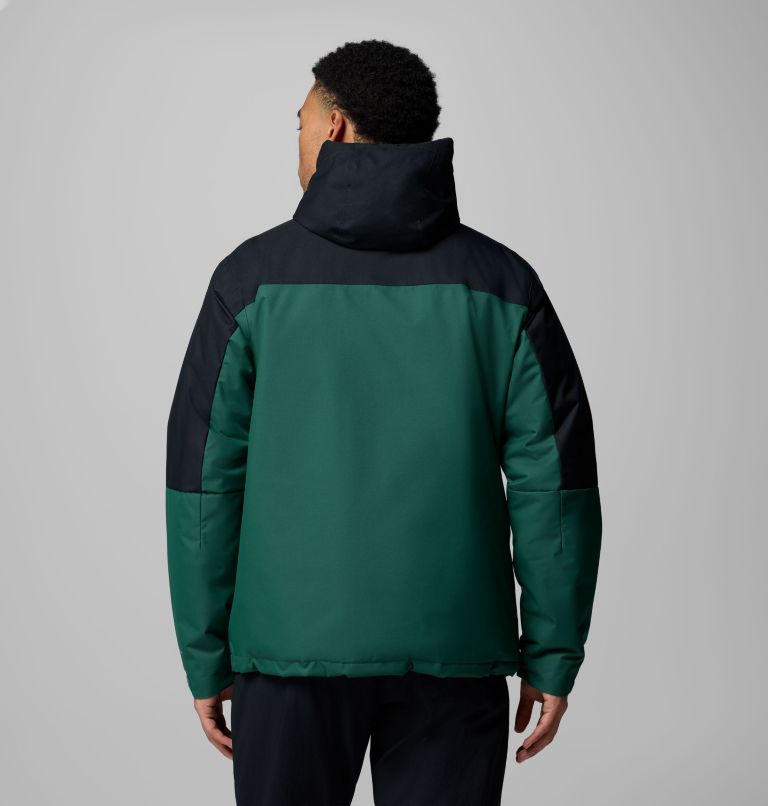 Men's Hikebound II Insulated Jacket, Color: Rain Forest, Black, image 3