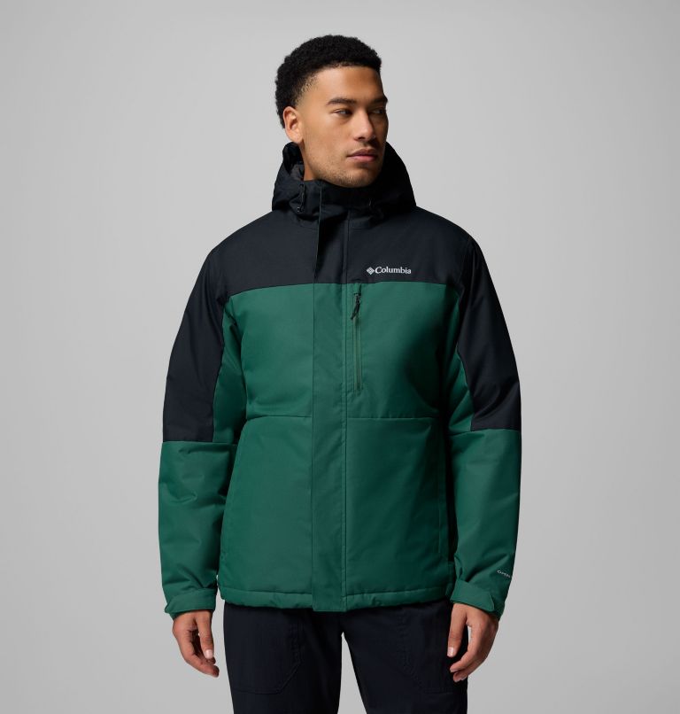Men's Hikebound II Insulated Jacket, Color: Rain Forest, Black, image 1