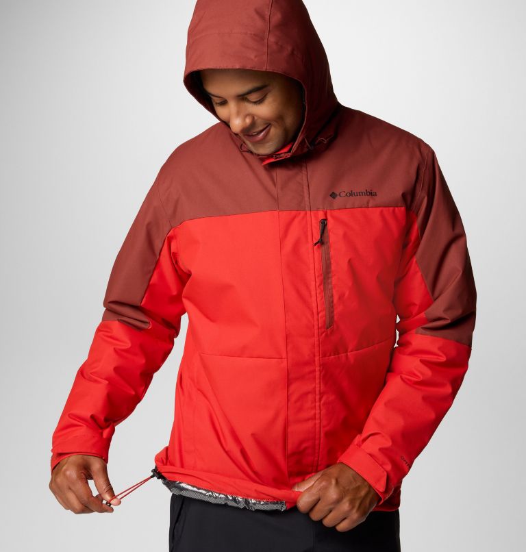 Men's Hikebound II Insulated Jacket, Color: Sail Red, Spice, image 6