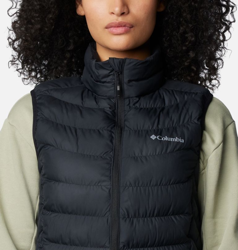 Women's Powder Lite II Vest, Color: Black, image 4