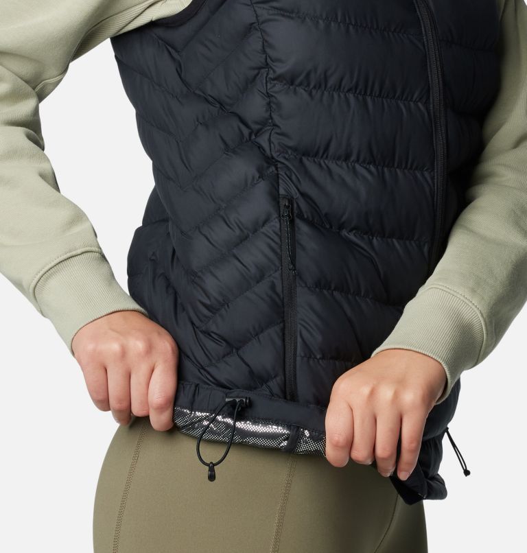 Women's Powder Lite II Vest, Color: Black, image 8