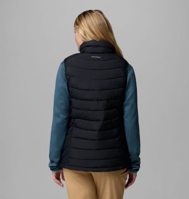 Women's Powder Lite II Insulated Vest, Color: Black, image 3
