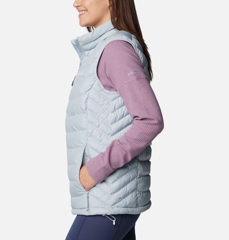 Women's Powder Lite II Insulated Vest, Color: Cirrus Grey, image 3
