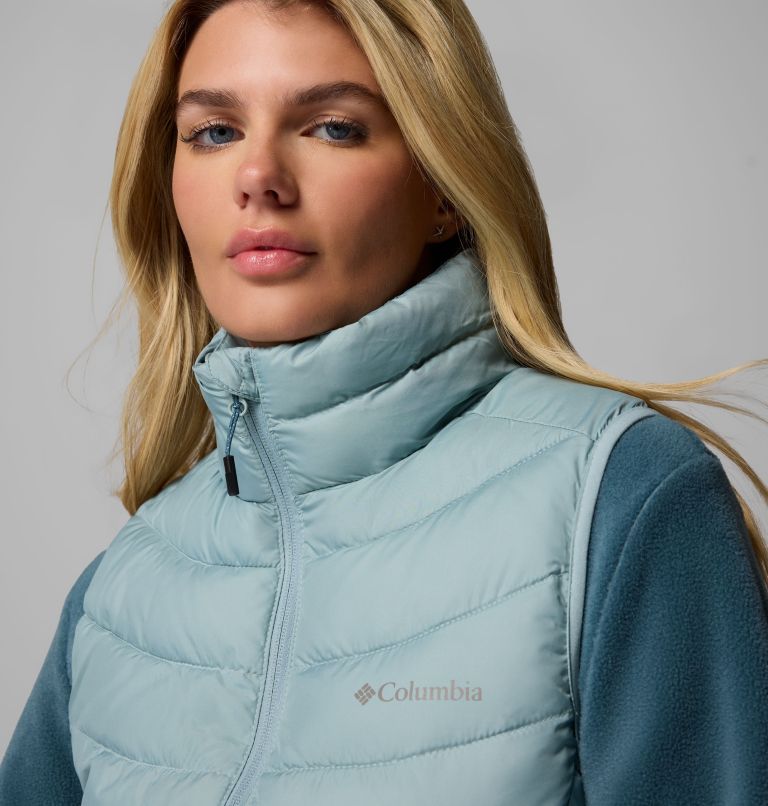 Women's Powder Lite II Vest, Color: Crushed Blue, image 4