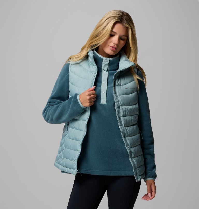 Women's Powder Lite II Vest, Color: Crushed Blue, image 5