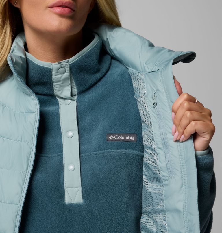 Women's Powder Lite II Vest, Color: Crushed Blue, image 7