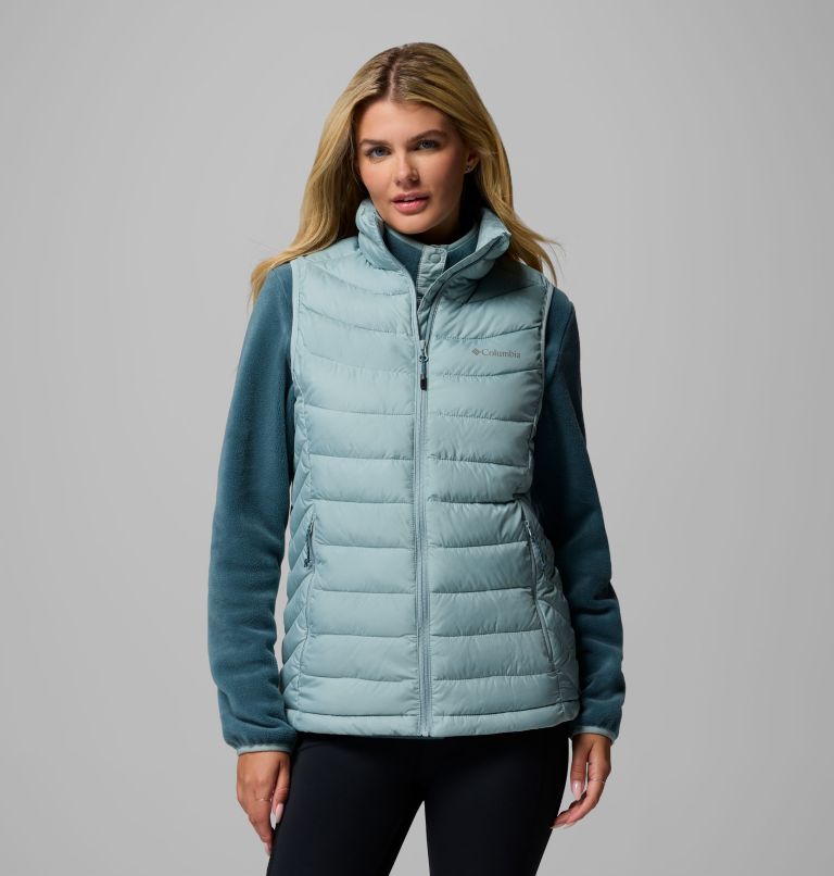 Women's Powder Lite II Vest, Color: Crushed Blue, image 1