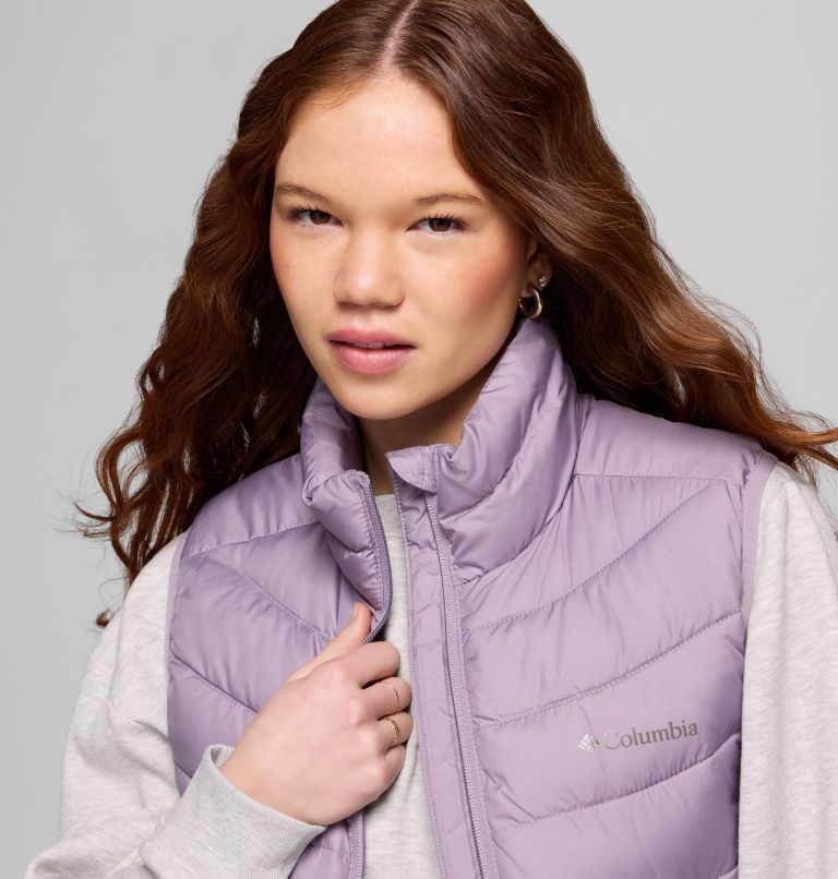 Women's Powder Lite II Vest, Color: Shale Purple, image 5
