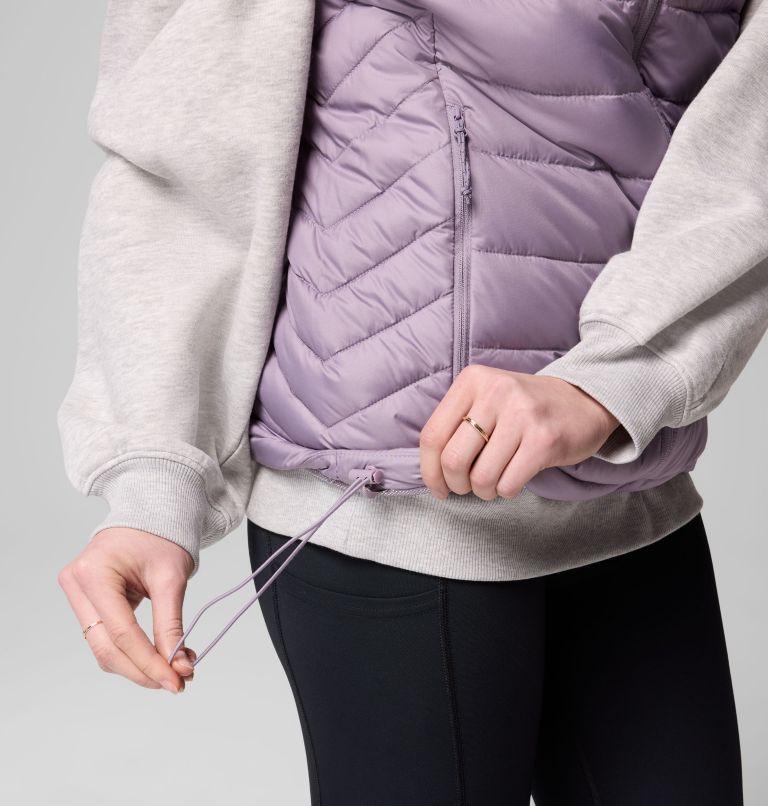Women's Powder Lite II Vest, Color: Shale Purple, image 7