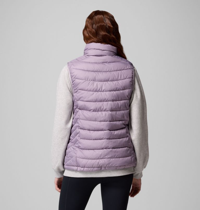 Women's Powder Lite II Vest, Color: Shale Purple, image 2