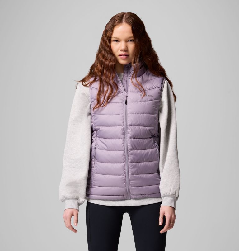 Women's Powder Lite II Vest, Color: Shale Purple, image 1