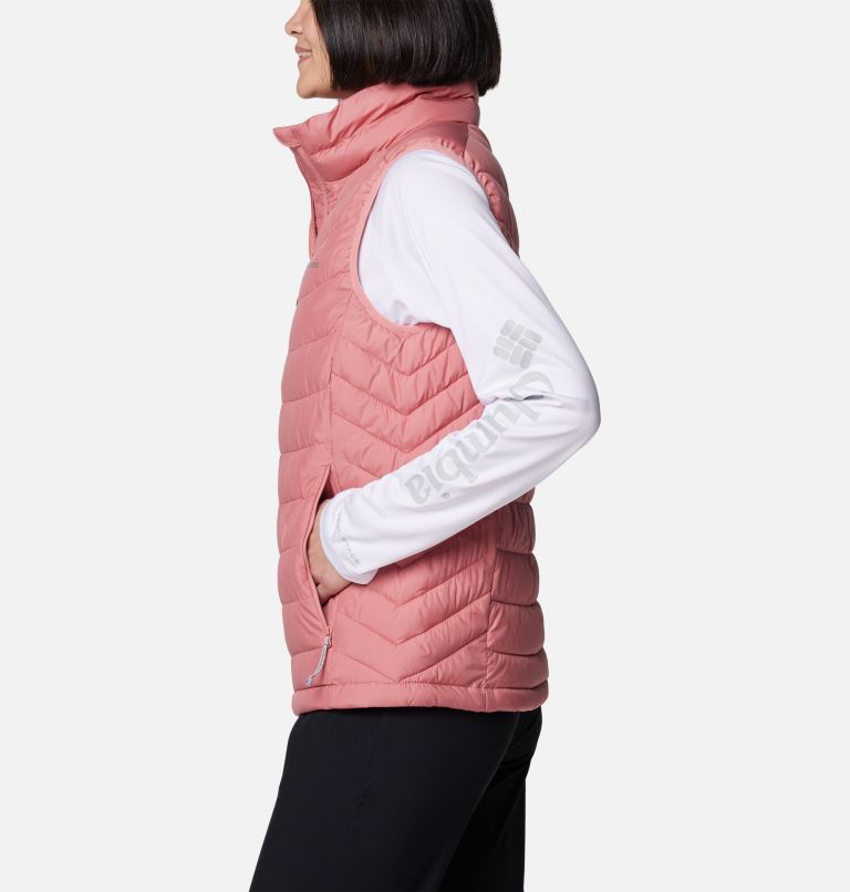 Women's Powder Lite II Insulated Vest, Color: Pink Agave, image 3