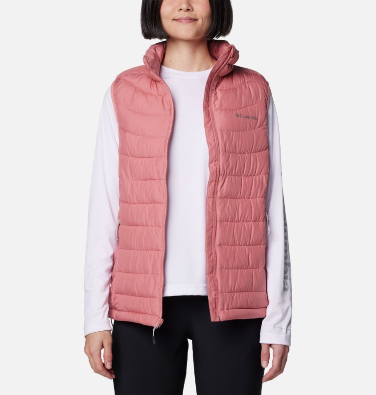 Women's Powder Lite II Insulated Vest, Color: Pink Agave, image 9