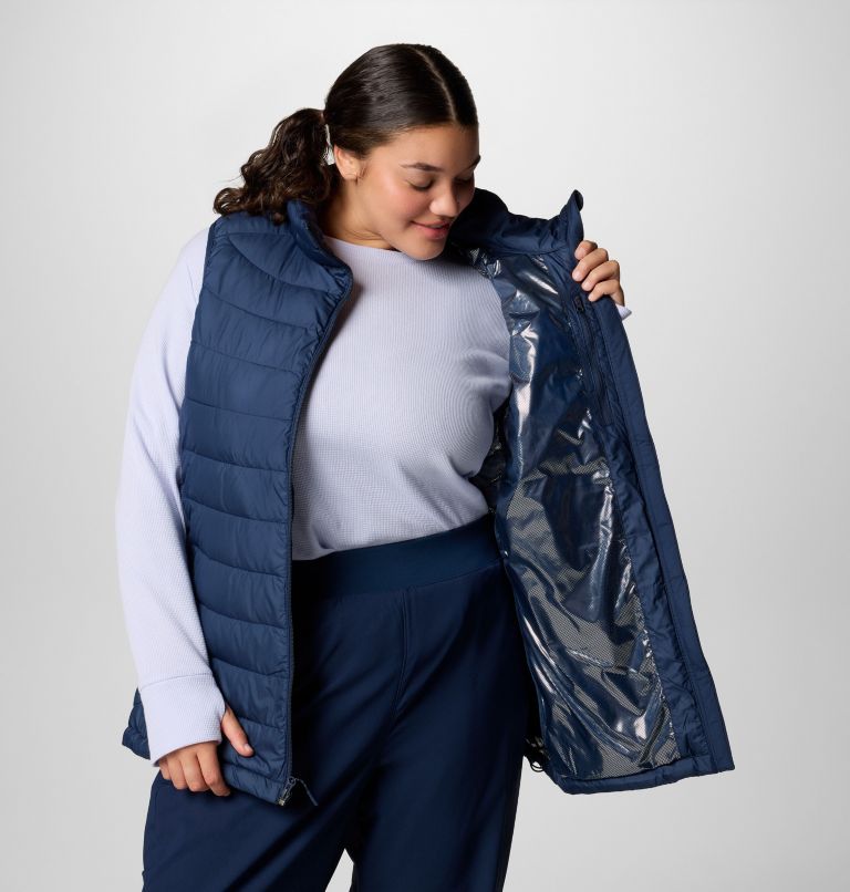 Women's Powder Lite II Vest - Plus Size, Color: Collegiate Navy, image 7