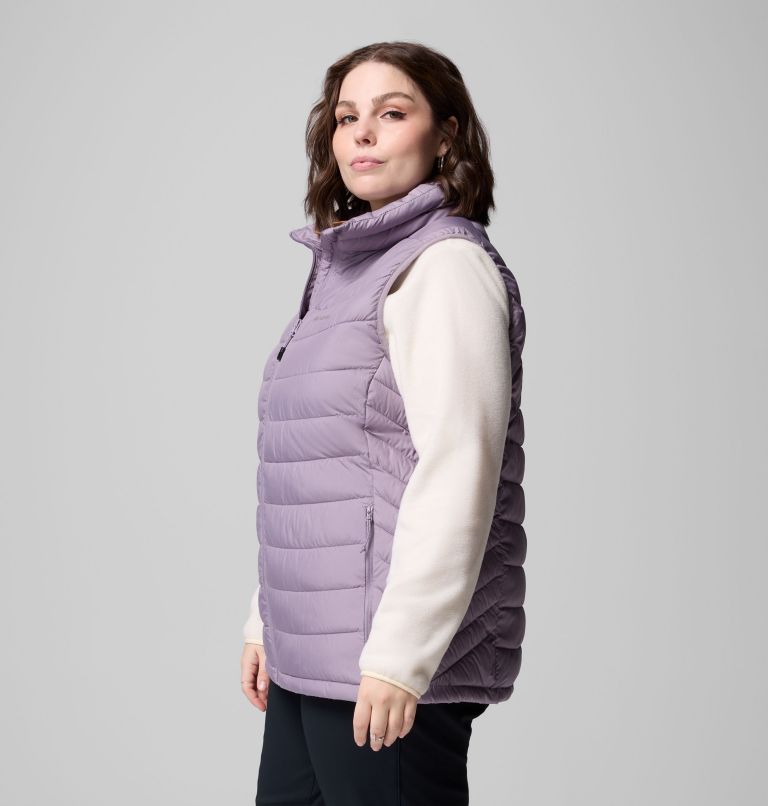 Women's Powder Lite II Vest - Plus Size, Color: Shale Purple, image 3