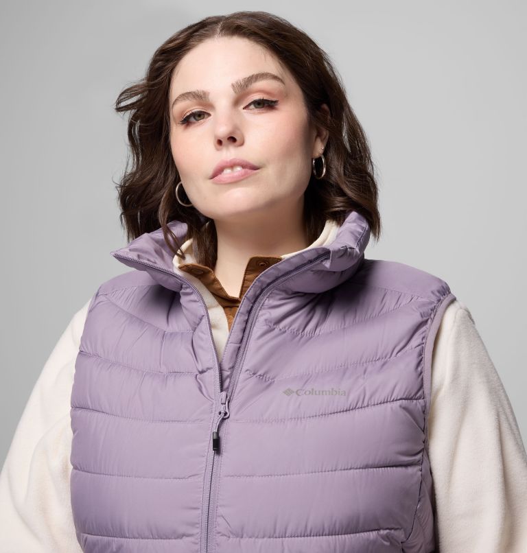 Women's Powder Lite II Vest - Plus Size, Color: Shale Purple, image 4