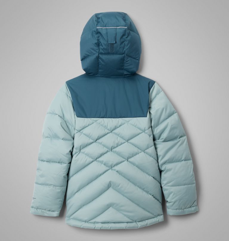 Girls' Winter Powder III Quilted Jacket, Color: Crushed Blue, Everblue, image 2