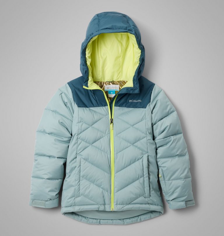 Girls' Winter Powder III Quilted Jacket, Color: Crushed Blue, Everblue, image 1
