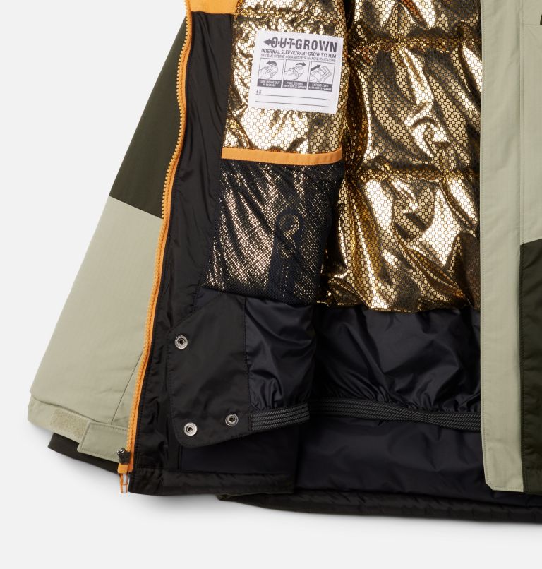 Boys' Mighty Mogul III Jacket, Color: Greenscape, Safari, image 3