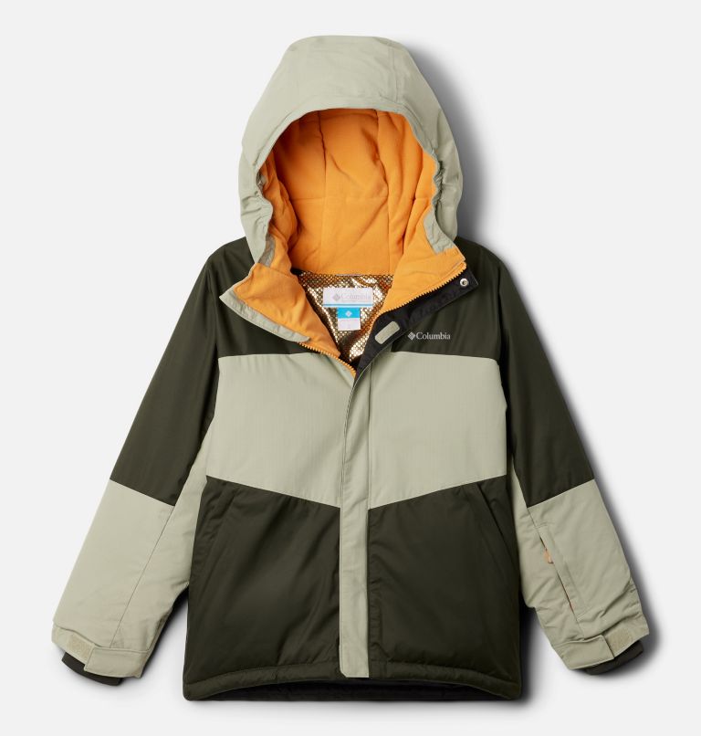 Boys' Mighty Mogul III Jacket, Color: Greenscape, Safari, image 1
