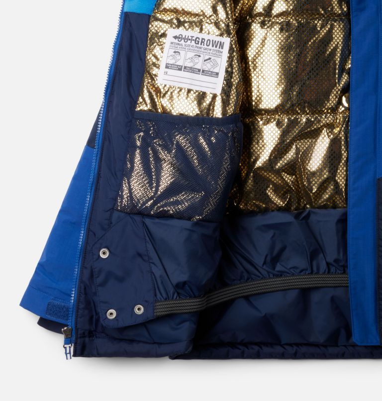 Boys' Mighty Mogul III Jacket, Color: Collegiate Navy, Mountain Blue, image 3