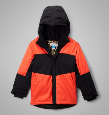 Boy's Mighty Mogul III Waterproof Ski Jacket, Color: Zing, Black, image 1