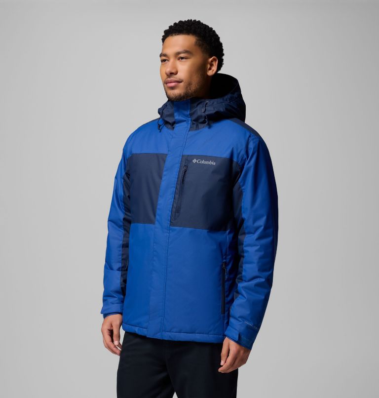Men's Tipton Peak III Insulated Jacket, Color: Mountain Blue, Collegiate Navy, image 4