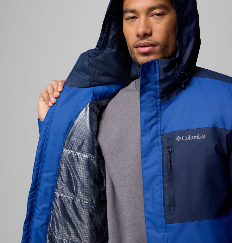 Men's Tipton Peak III Insulated Jacket, Color: Mountain Blue, Collegiate Navy, image 6